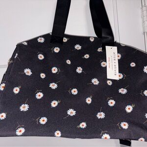 Alice + Olivia Black Floral Women's Duffle Bag